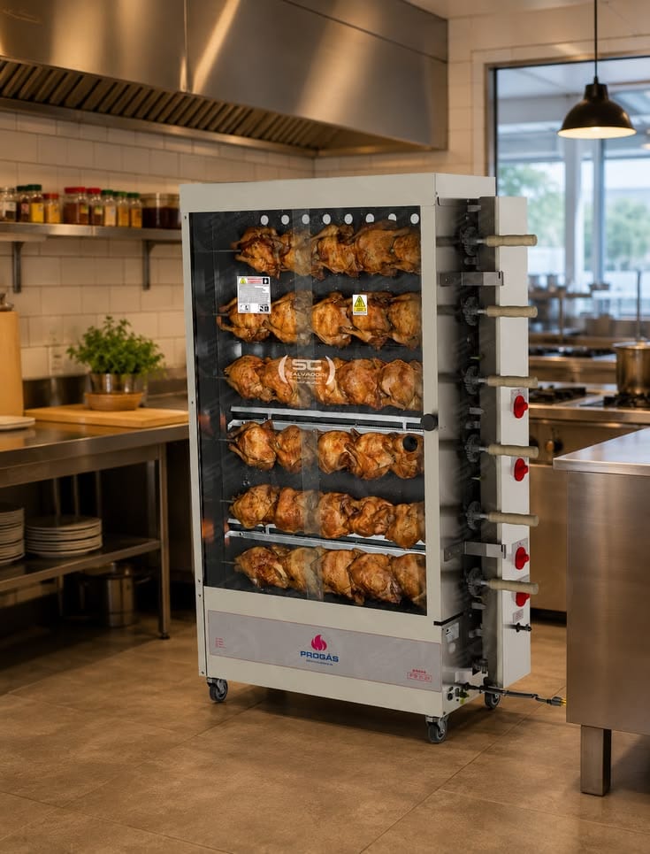 5 Rod Chicken Rotisserie Machine fastfood Commercial Rotisserie, — 1 / 1