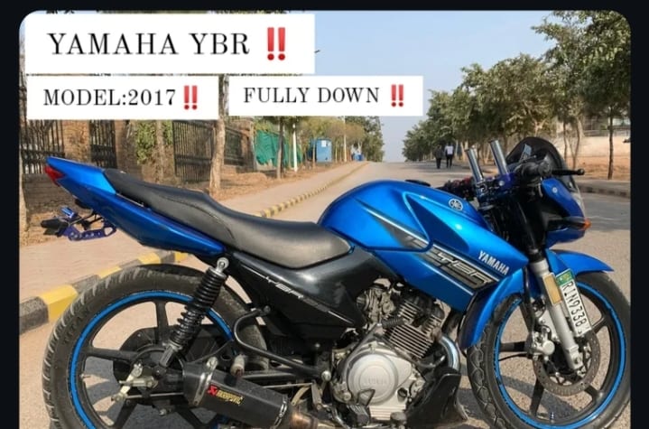 Yamaha YBR 125 Model 2017 FULLY DOWN / Modified For Sale | Rawalpindi Registered | 2.45 Lacs — 1 / 1