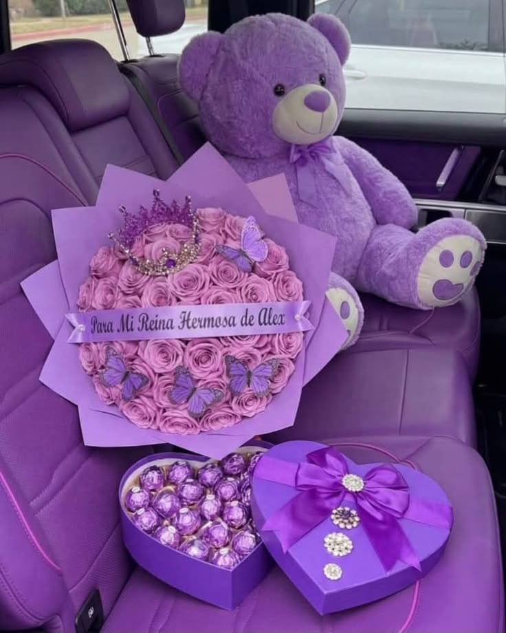 Luxury Purpal Teddy Bear Gift Ha — 1 / 1