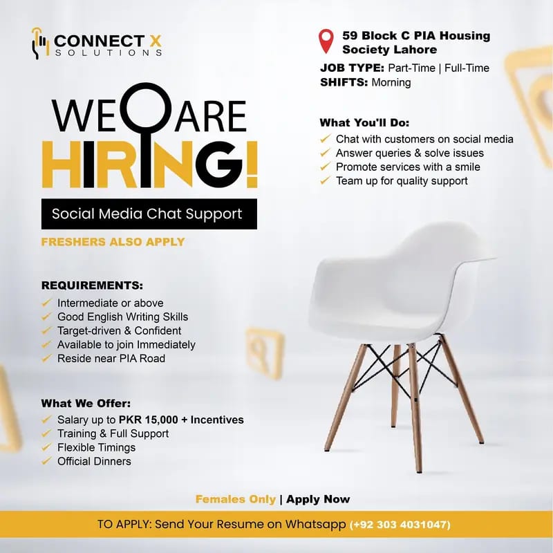 Social Media Chat Support Representative Required | CSR Jobs | Jobs — 1 / 1