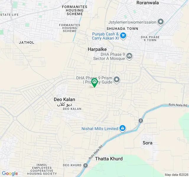 2.95 Crore 1 Kanal Plot for Sale | Back of 80 Feet Road, Near Golf Course | DHA Phase 9 Prism, Block D — 1 / 1