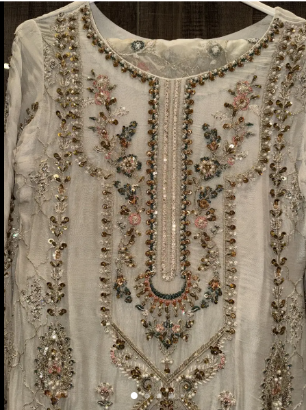 Premium Luxury Hand Embroidered Formal Dress | Chiffon | Like New — photo 1 of 2