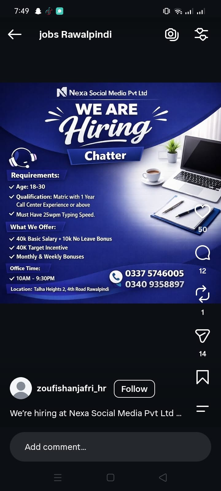 Nexa social media — 1 / 1